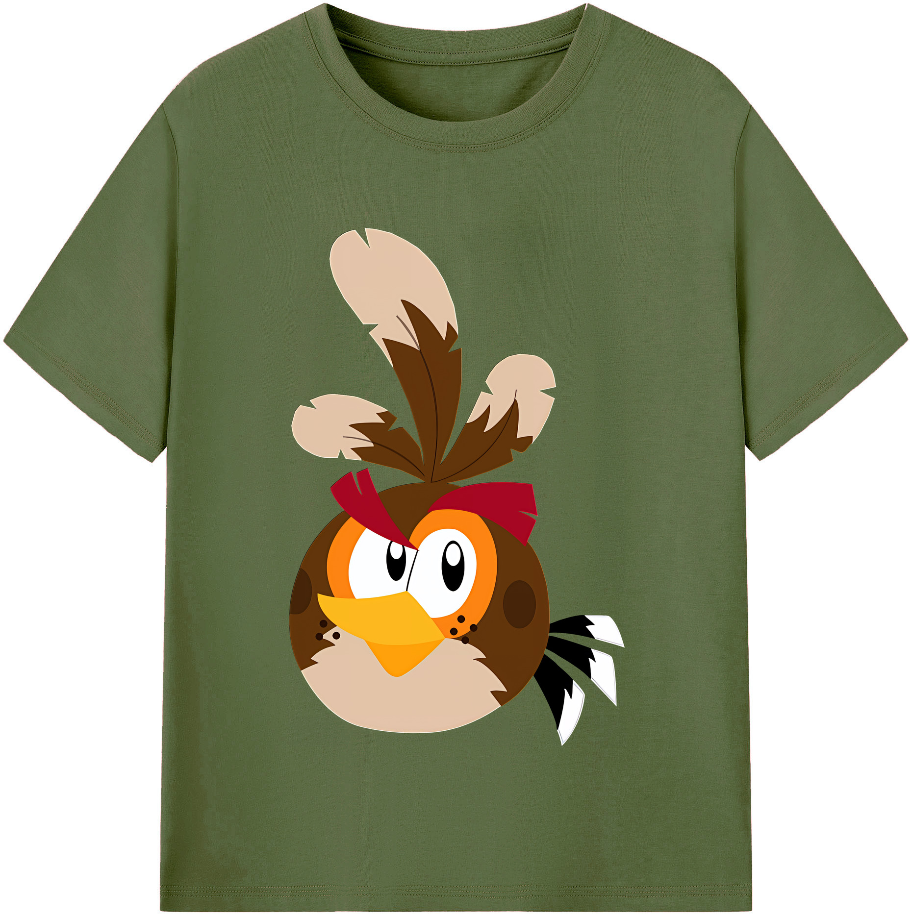 （画像用） Angry Birds アングリーバード 綿100％半袖Tシャツ（フロントプリント）